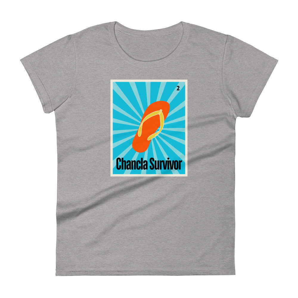 Chancla Survivor- Women's short sleeve t-shirt