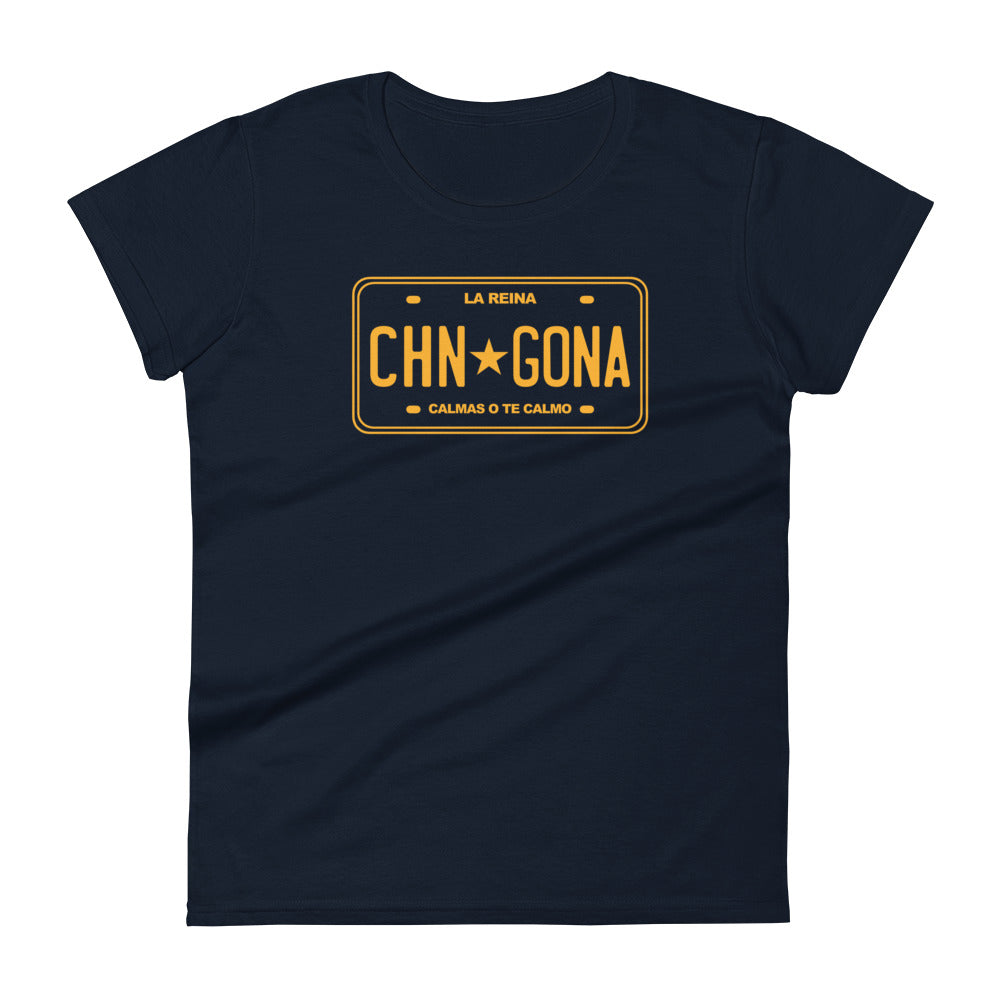 Chingona License Plate - Women's short sleeve t-shirt