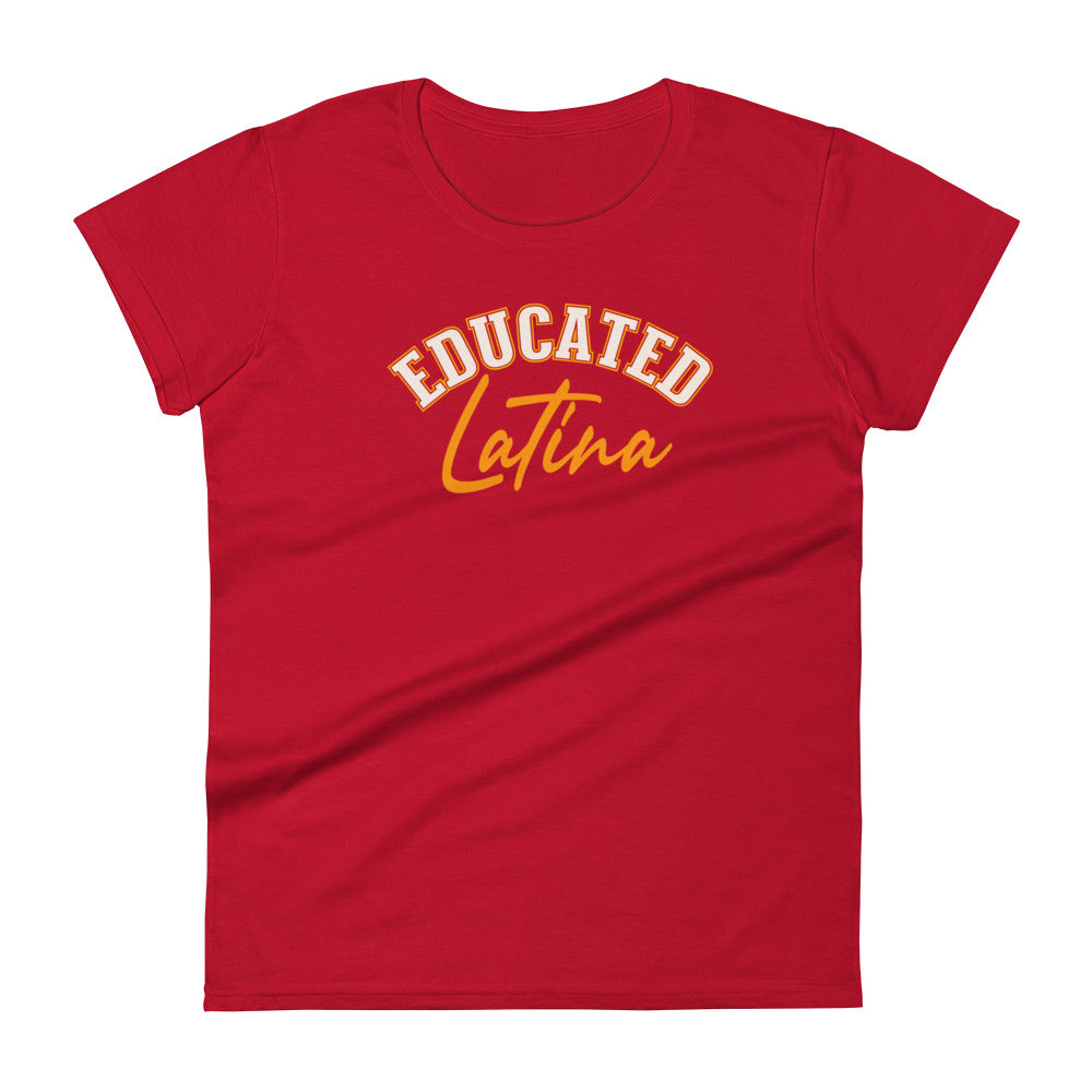 Educated Latina - Women's short sleeve t-shirt