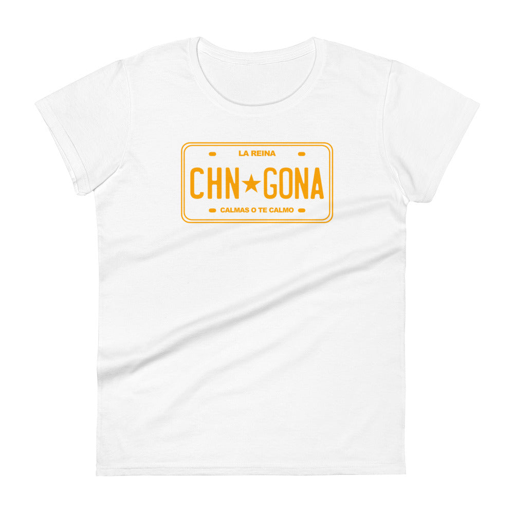 Chingona License Plate - Women's short sleeve t-shirt