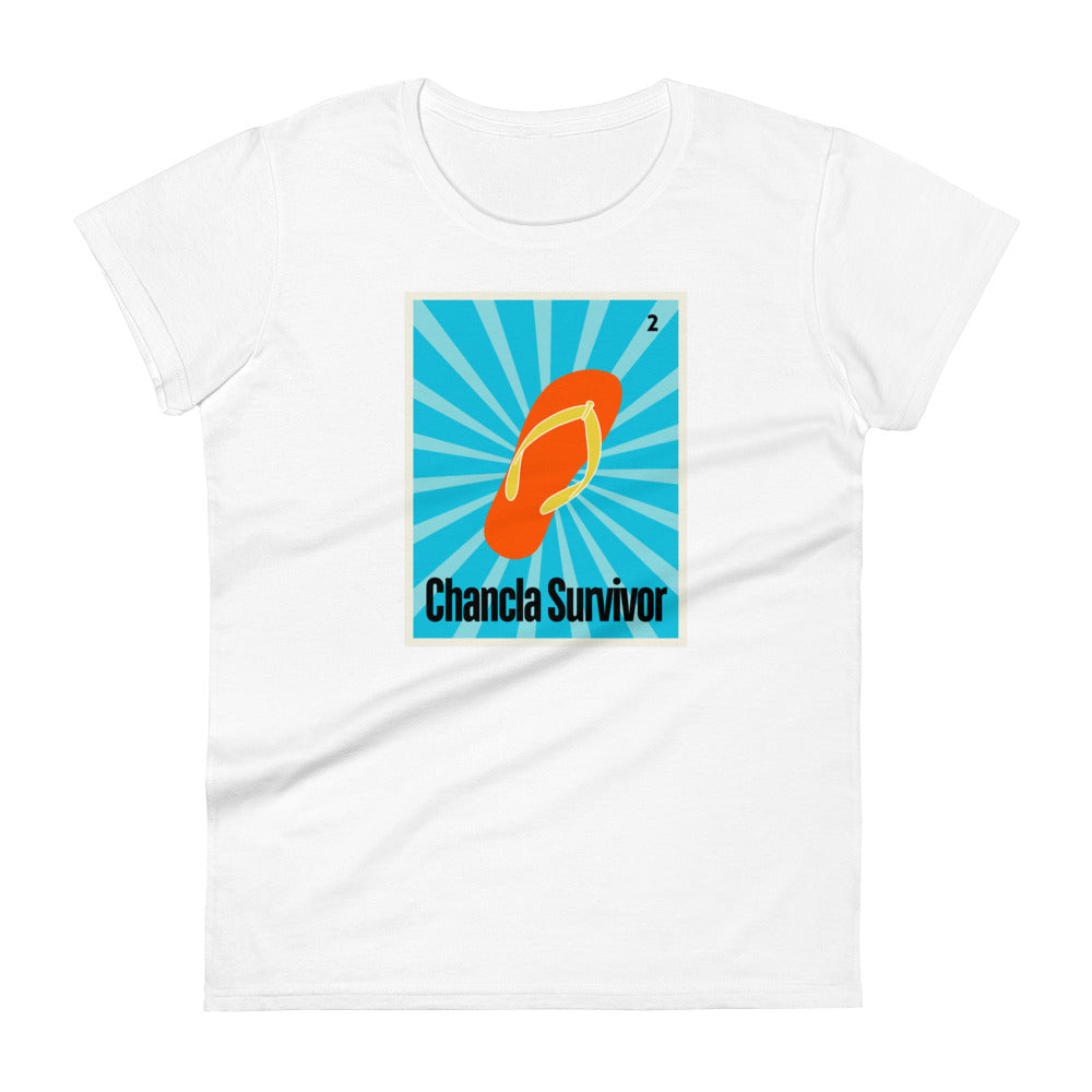 Chancla Survivor- Women's short sleeve t-shirt