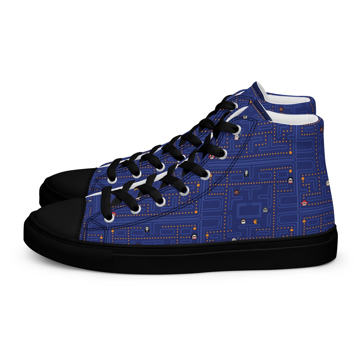 Horror Movie Video Game - Women’s high top canvas shoes