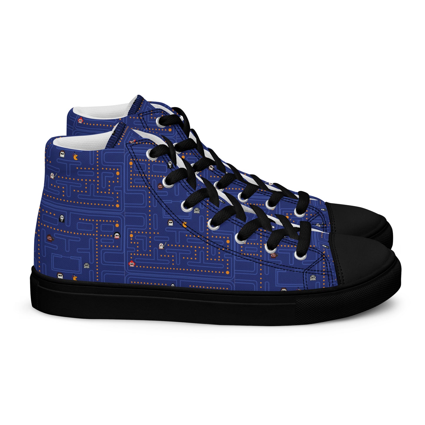 Horror Movie Video Game - Women’s high top canvas shoes